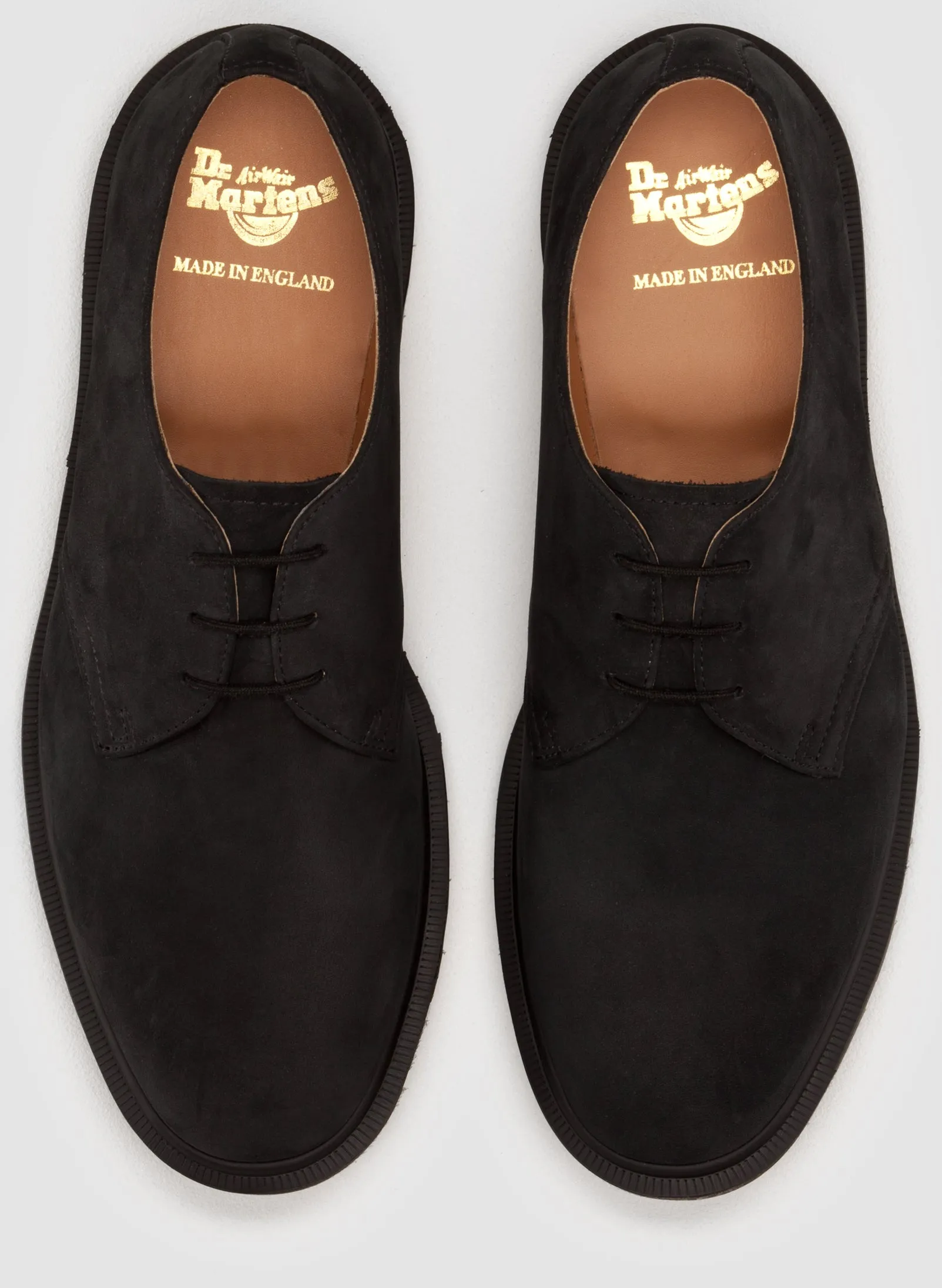 1461 Steed Black Suede Oxford Made In England