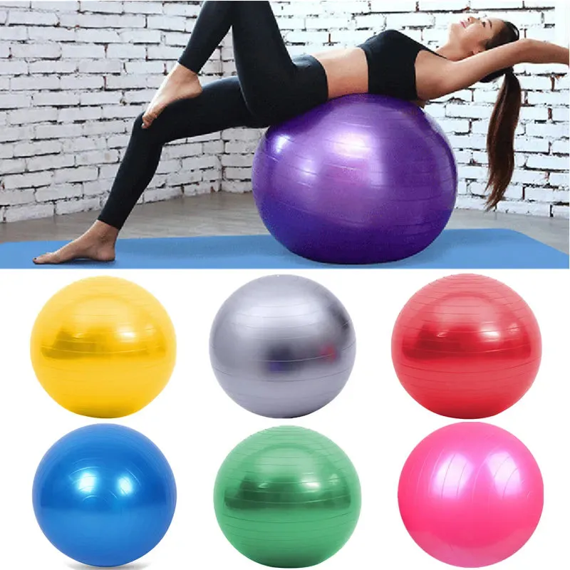 45/25cm Yoga Ball Exercise Gymnastic Fitness Pilates Ball Balance Exercise Gym Fitness Yoga Core Ball Indoor Training Yoga Ball