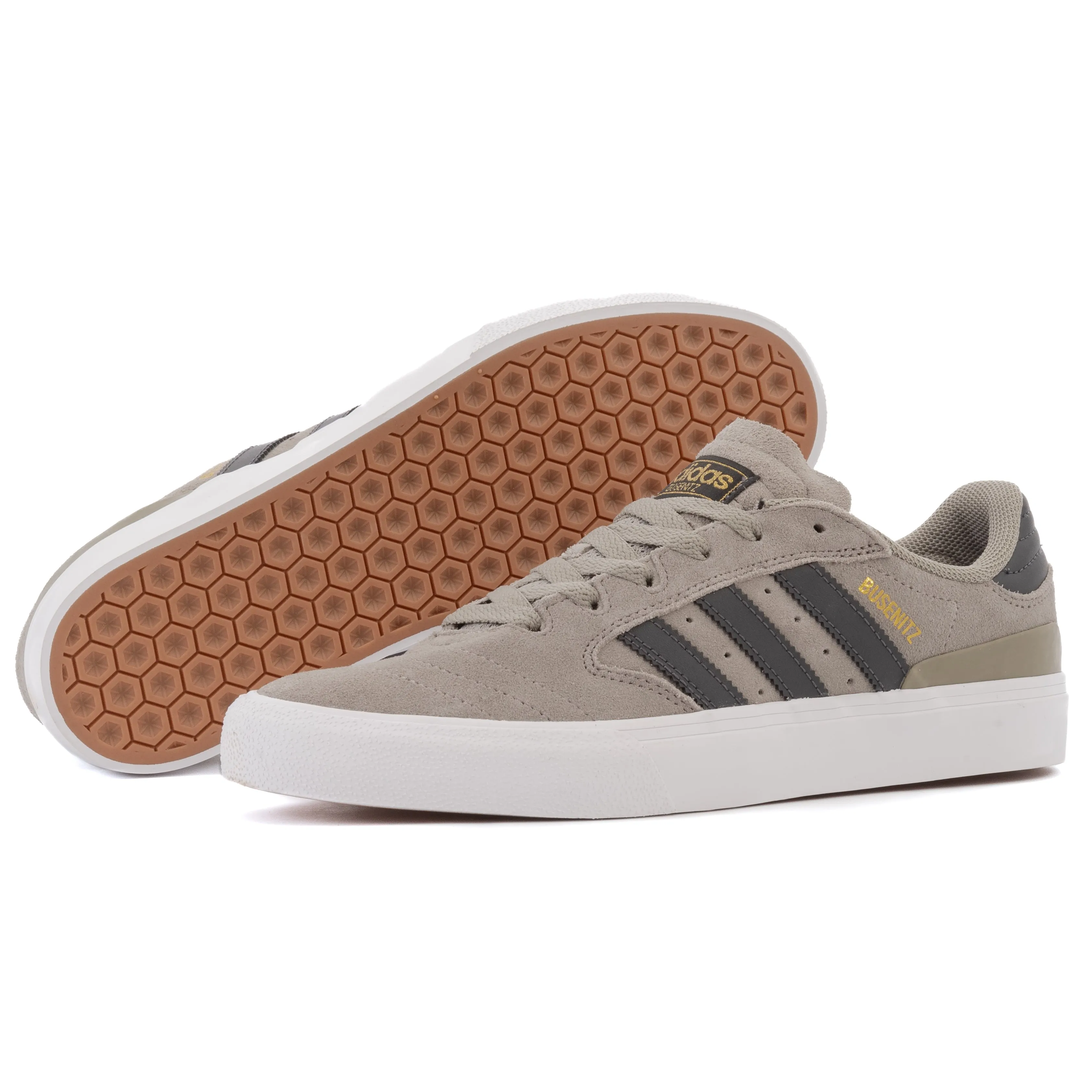 Adidas - Busenitz Vulc II (Silver Pebble/Carbon/Gold Metallic)