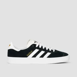 adidas Gazelle Adv Shoes - Core Black/Footwear White/Gold Metallic