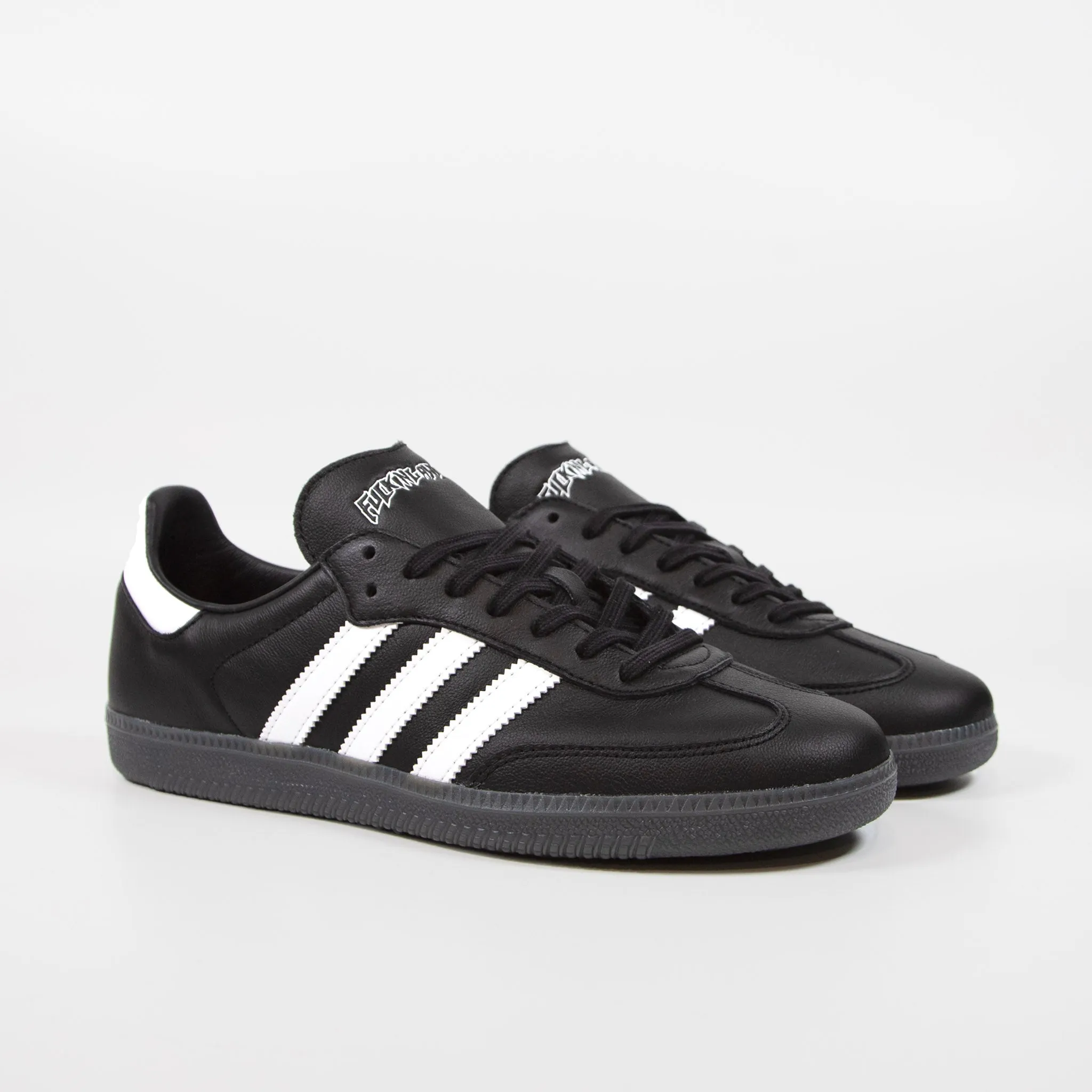 Adidas Skateboarding - Fucking Awesome Samba Shoes - Core Black / Footwear White / Gold Metallic