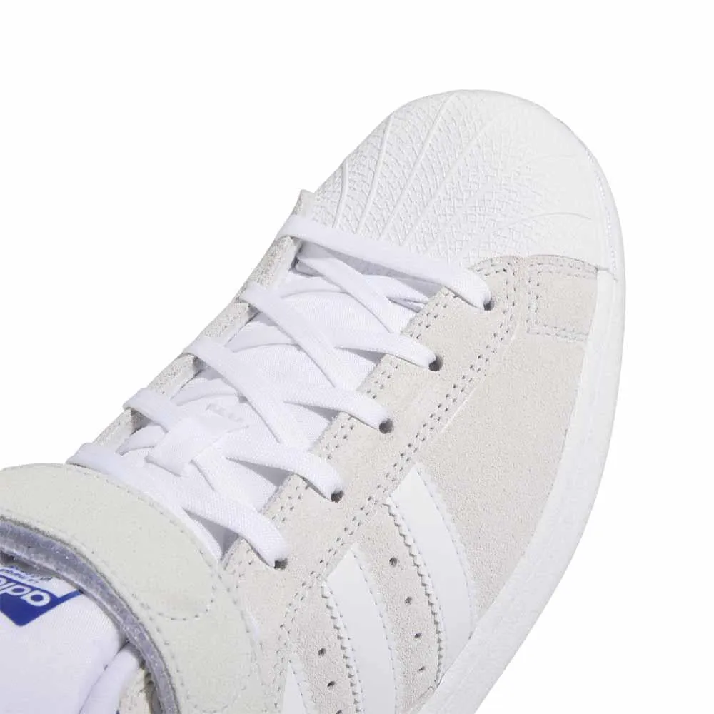 Adidas Skateboarding Pro Shell Adv Crystal Feather White Royal Blue Skate Shoes