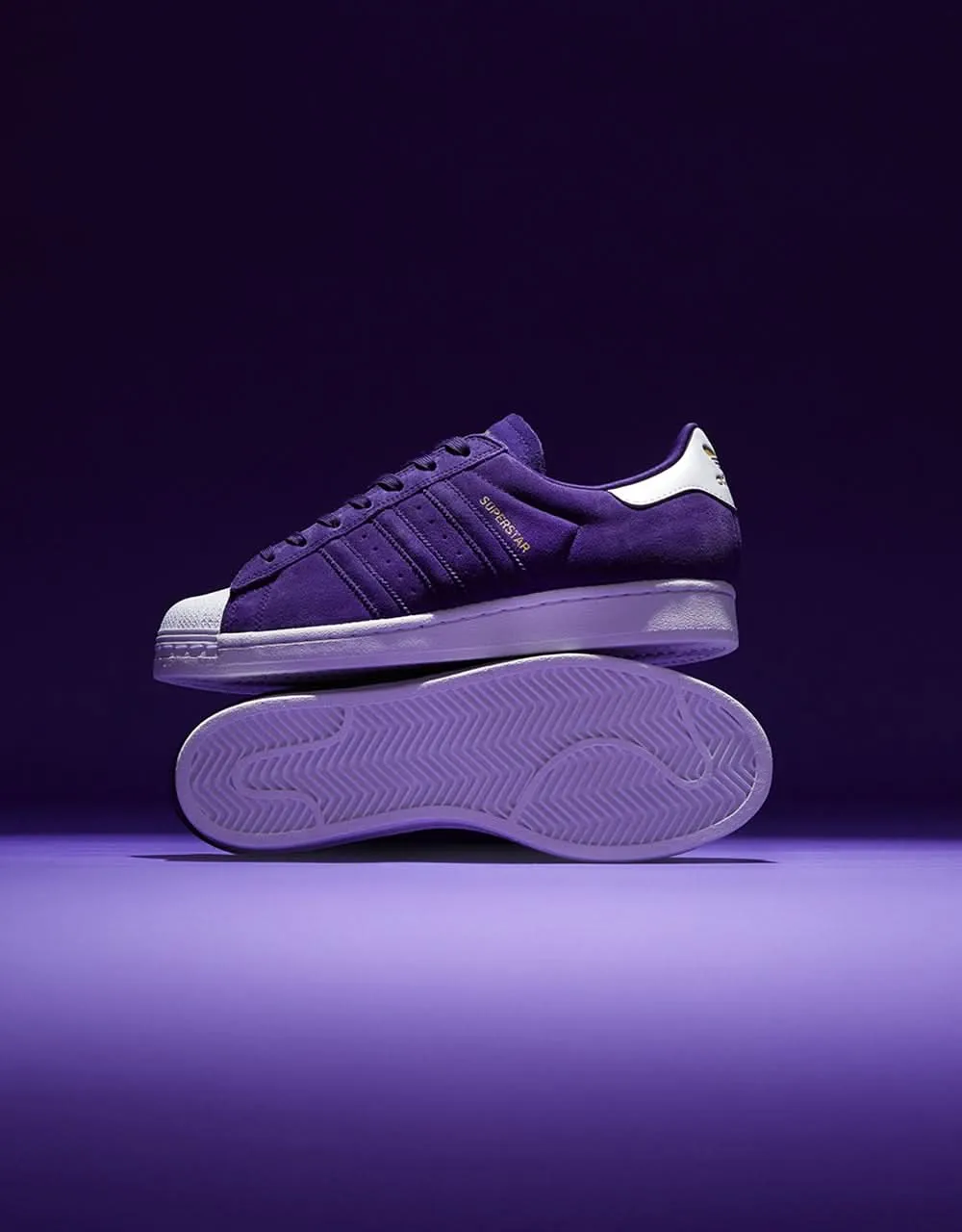 adidas Superstar ADV Skate Shoes - Collegiate Purple/Zero Metallic/Gold