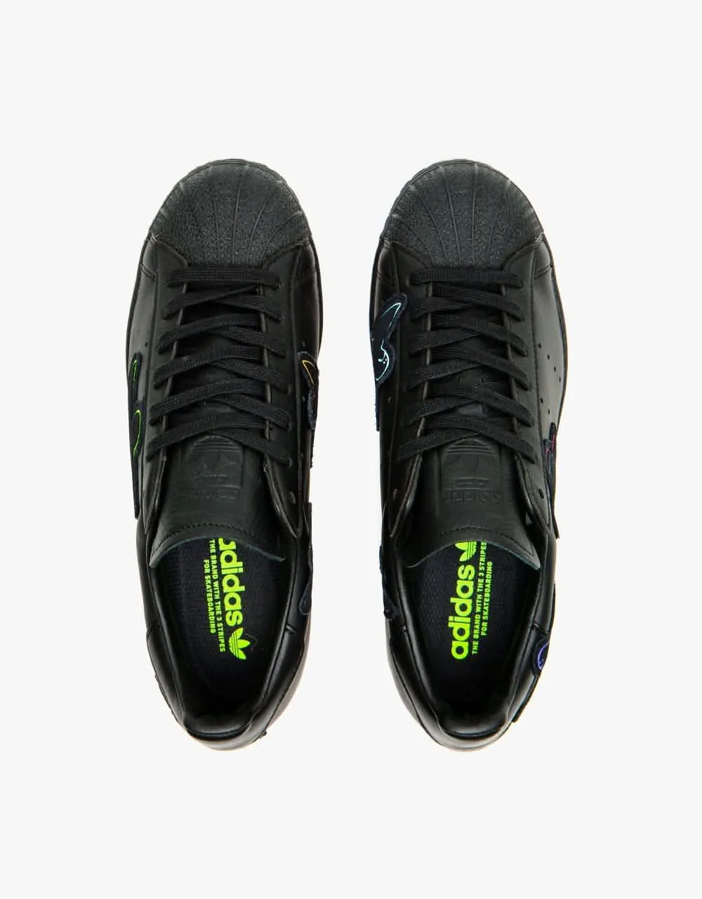 adidas x Gonz Superstar ADV Skate Shoes - Core Black/Core Black/Core Black