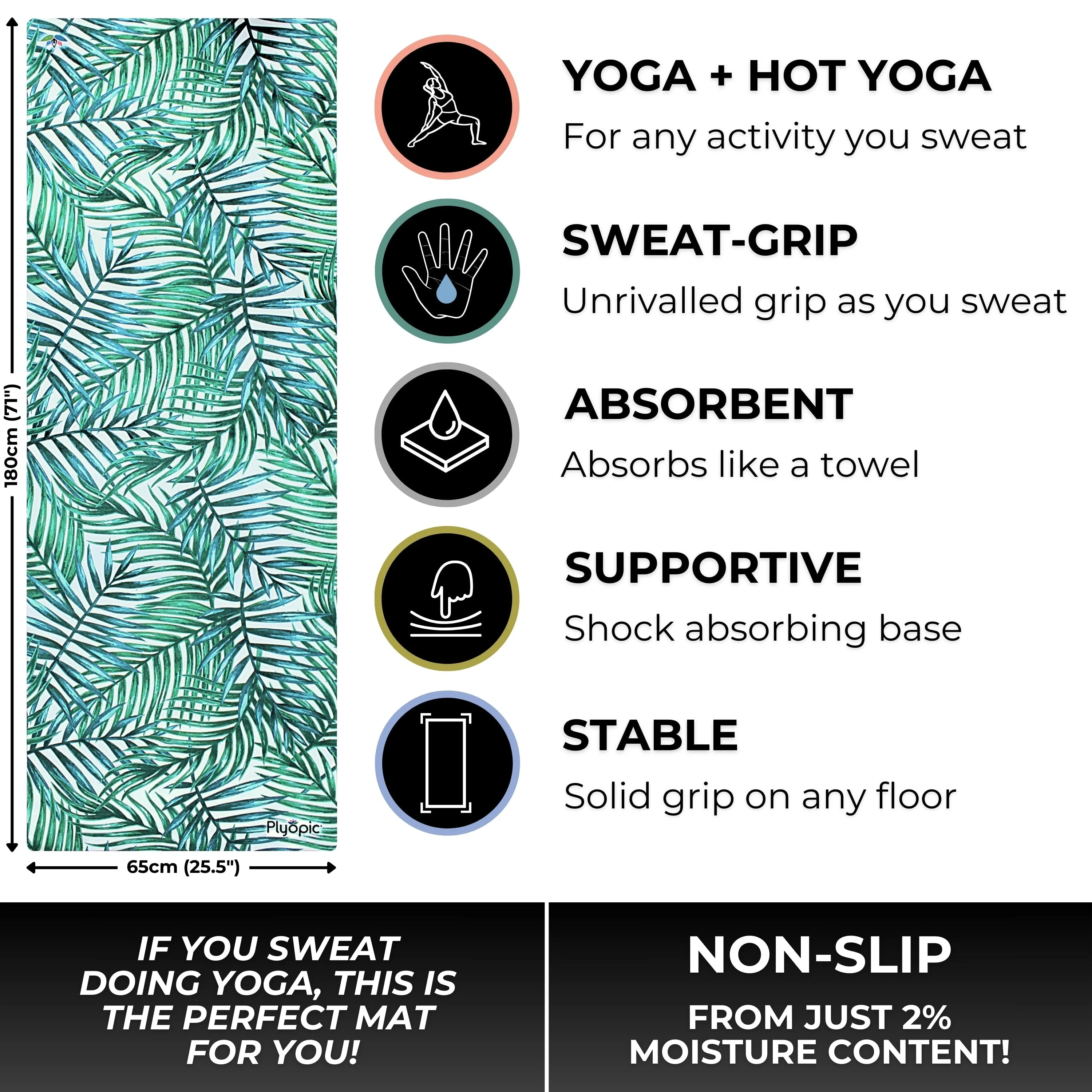 All In One Yoga Mat Paradise Palms