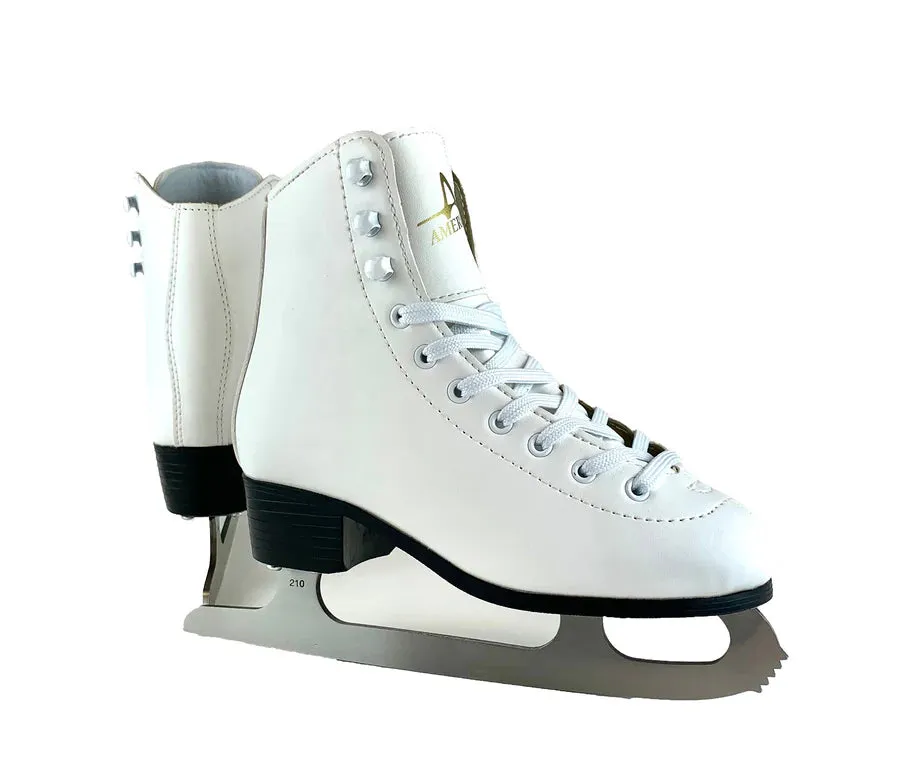 American Athletic Tricot Lined Ice Skates - Girls