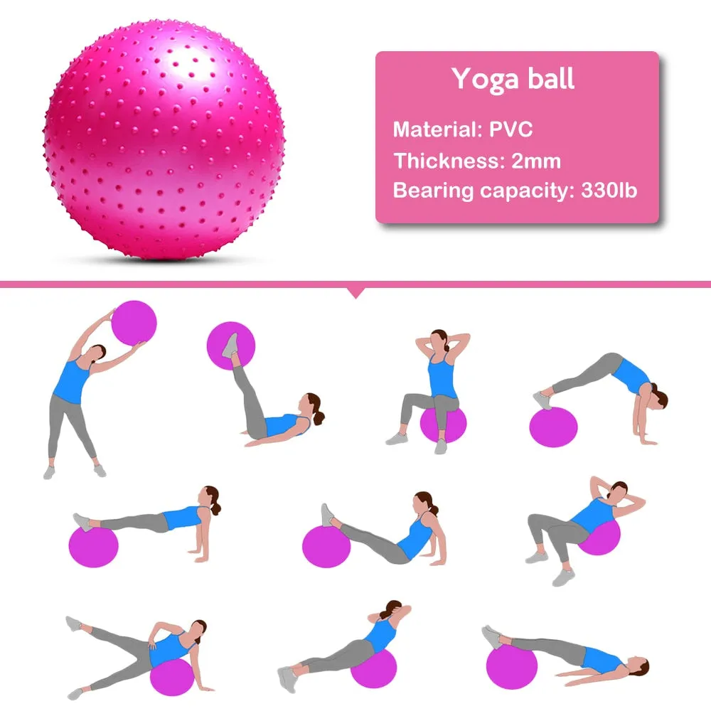 Anti Bust Fitness Massage Large Size Yoga Ball with Air Pump