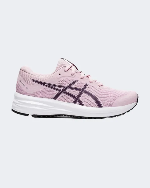 Asics Patriot 12 Gs Gs-Girls Running Shoes Rose/Plum 1014A139-709