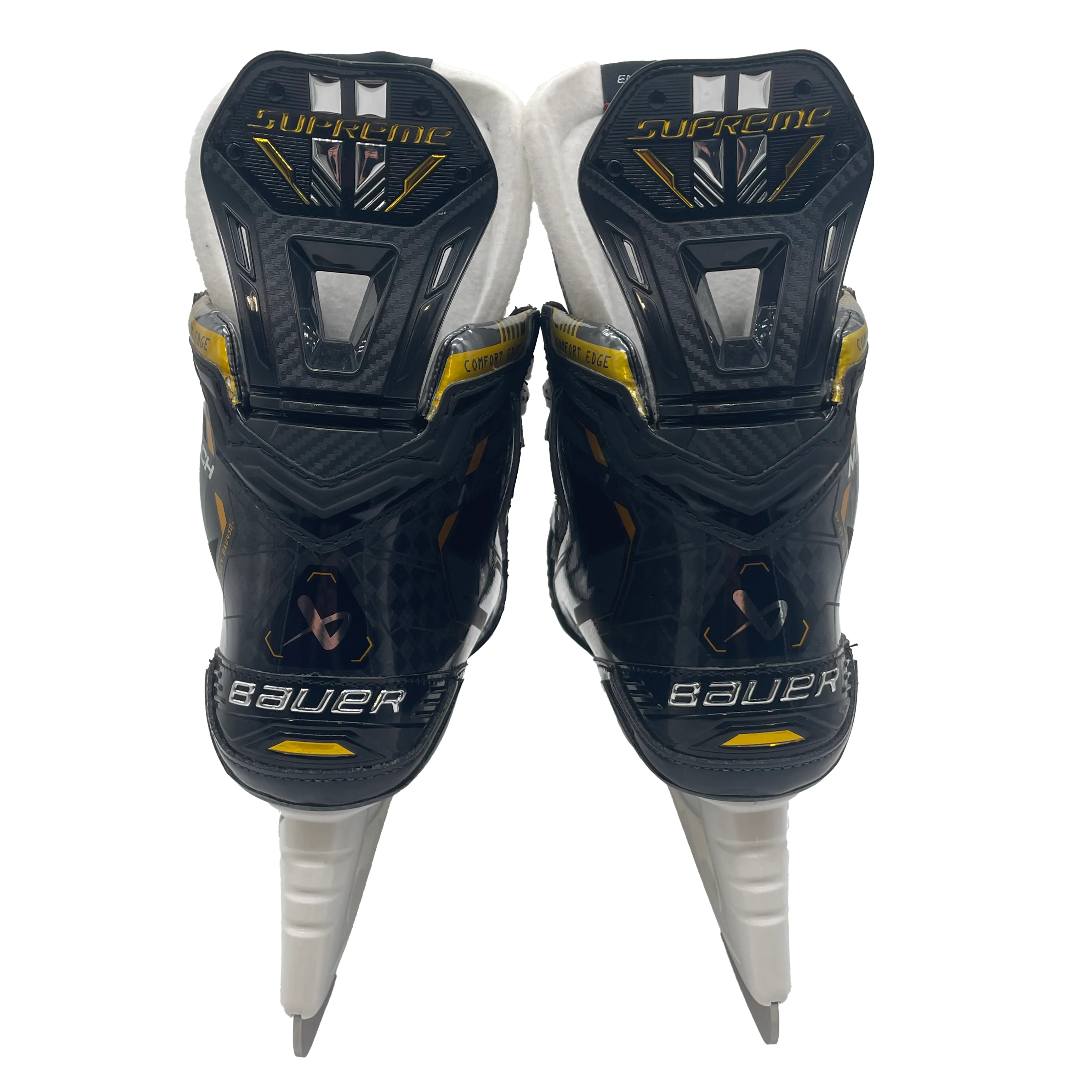 Bauer Supreme Mach - Pro Stock Hockey Skates - Size 7.25D/7D (Yellow)