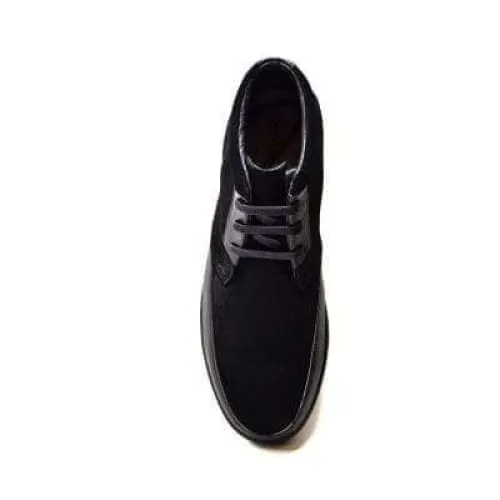 British Walkers Birmingham Bally Style Men's Black Suede and Leather High Tops