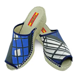 CALIDA Navy Modern Wedge Espadrilles