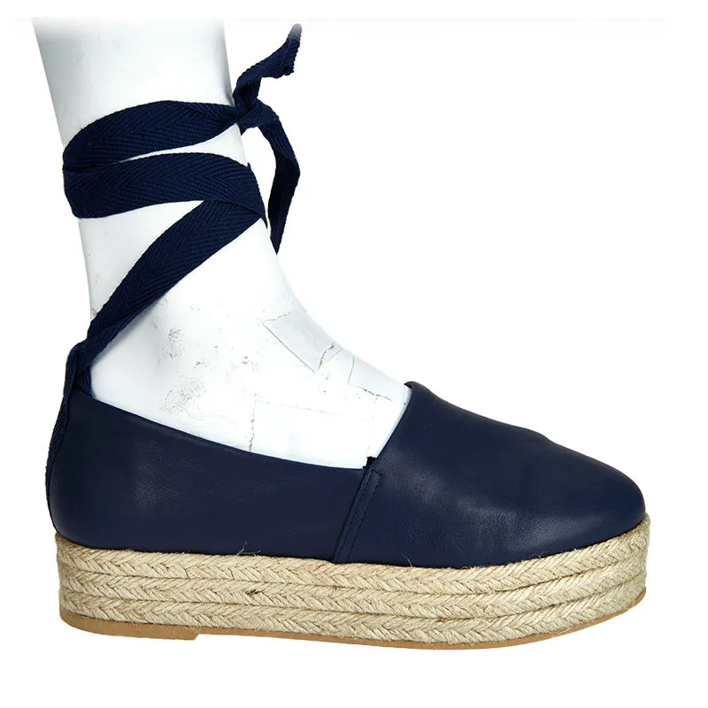 Calista Espadrille - Navy - Sample Size 37