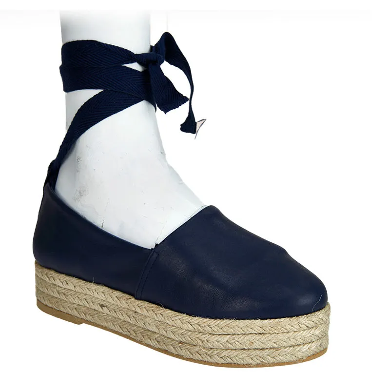 Calista Espadrille - Navy - Sample Size 37