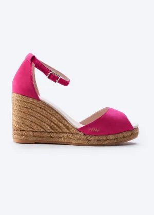 Caprubi Limited Edition Suede Espadrille Sandal Wedges