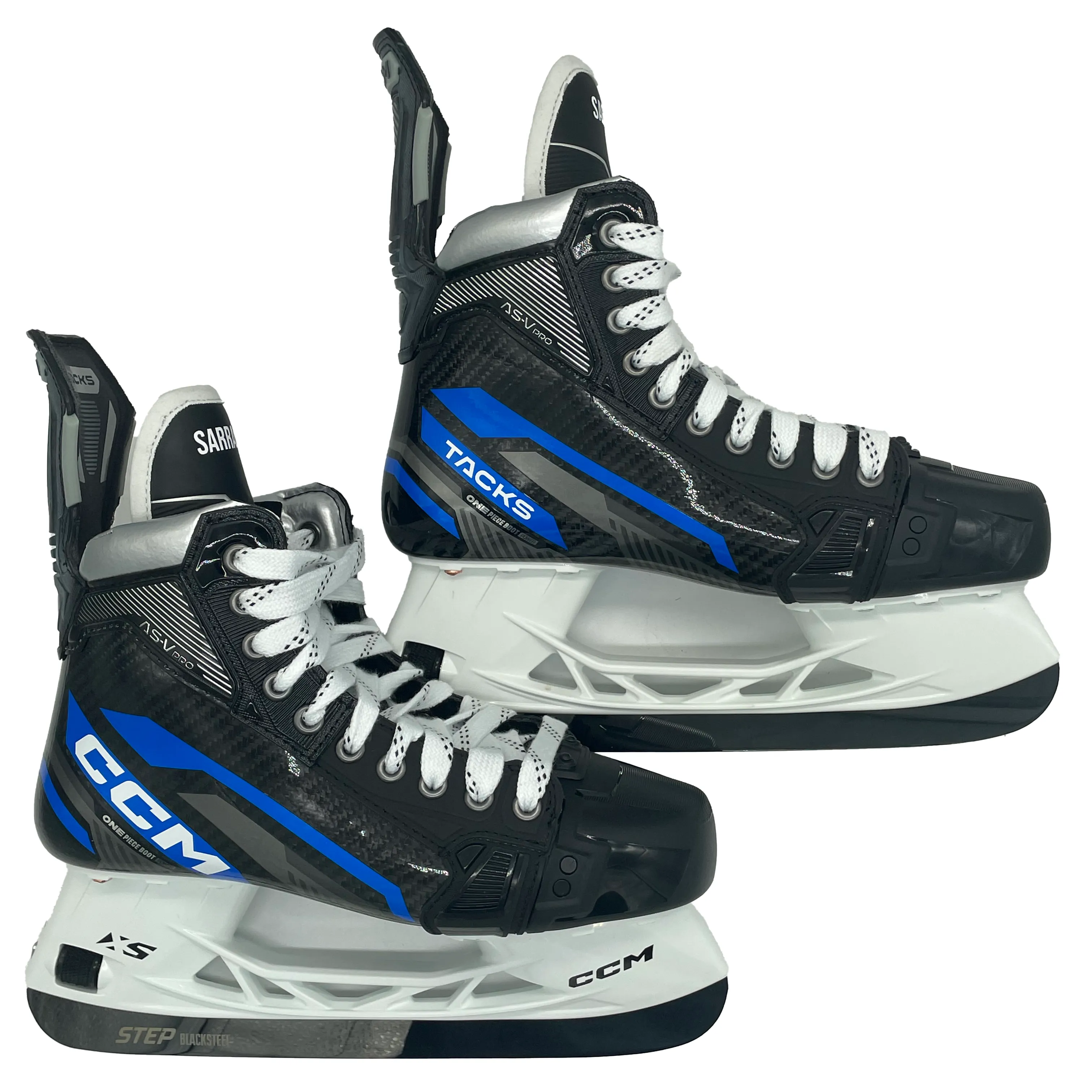 CCM Tacks AS-V Pro - Pro Stock Hockey Skates - Size 8.5R (Black/Blue)