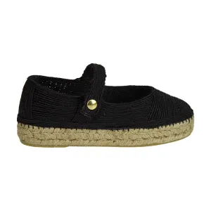 Clementine Jute Espadrille - Black - Sample Size 37