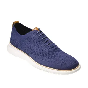 Cole Haan Men's 2.ZEROGRAND STITCHLITE OXFORD - Marine Blue/Vapor Grey