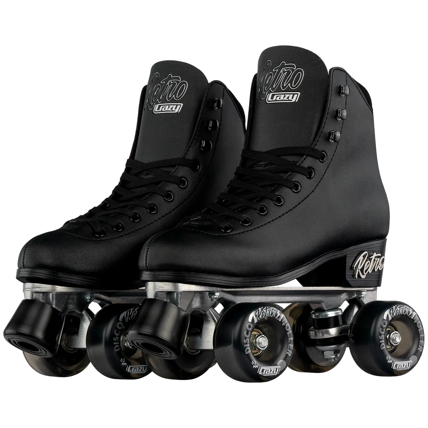 Crazy Retro Roller Skates Black