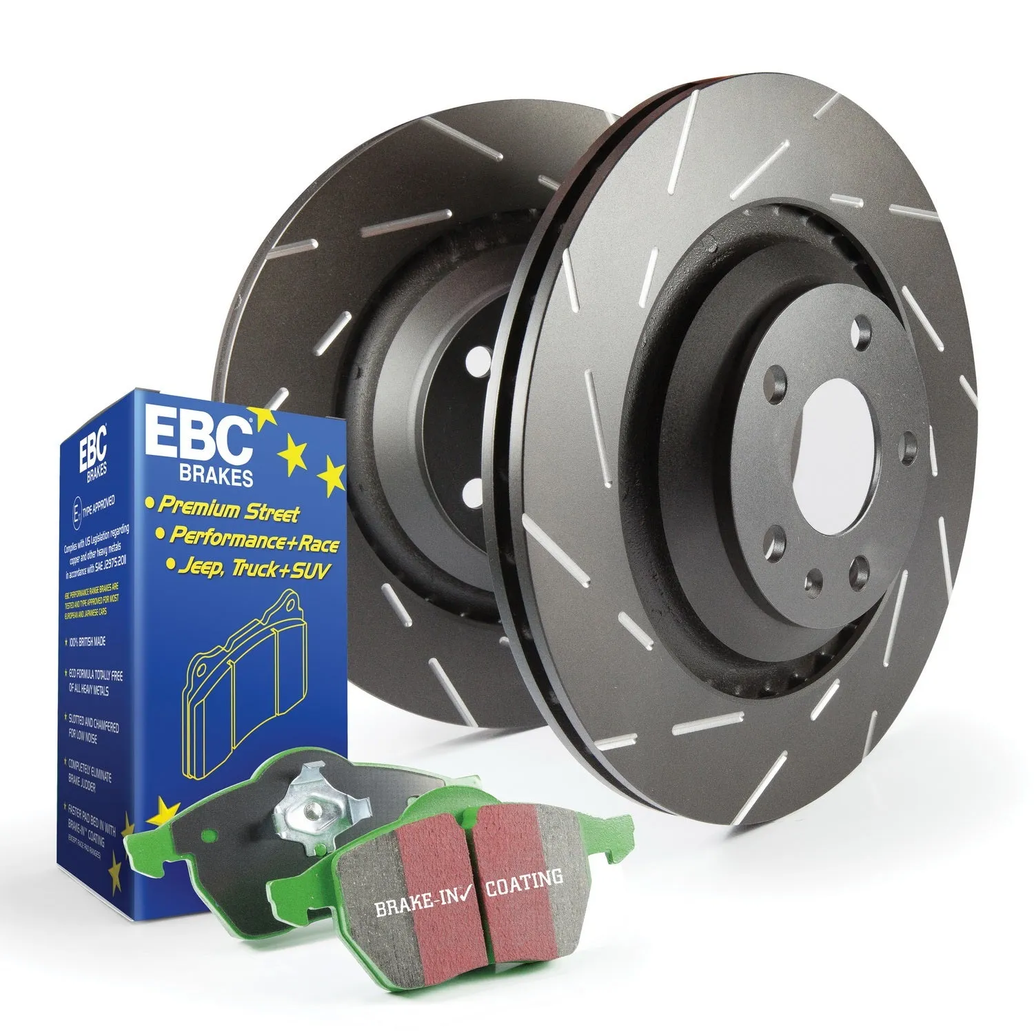 EBC Brakes S2KF1248 S2 Kits Greenstuff 2000 and USR Rotors