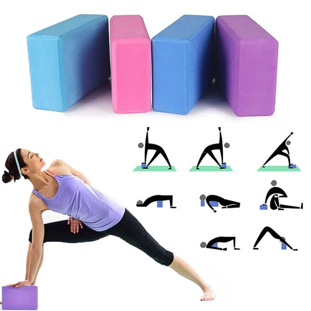 EVA Yoga Blocks Foam Yoga Brick Pillow Colorful Bolster Yoga Exercise Bodybuilding Workout Equipment Joga Blocks Cube Stretching