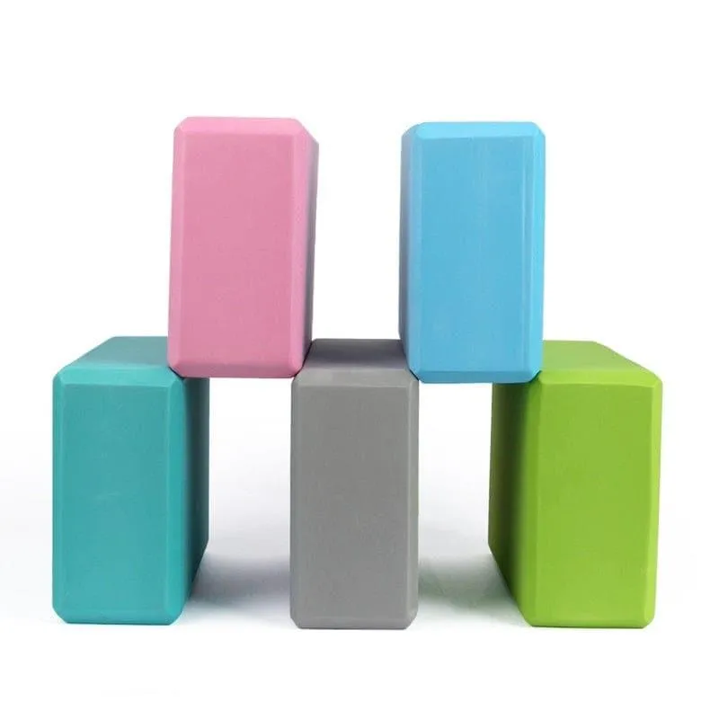 EVA Yoga Blocks Foam Yoga Brick Pillow Colorful Bolster Yoga Exercise Bodybuilding Workout Equipment Joga Blocks Cube Stretching