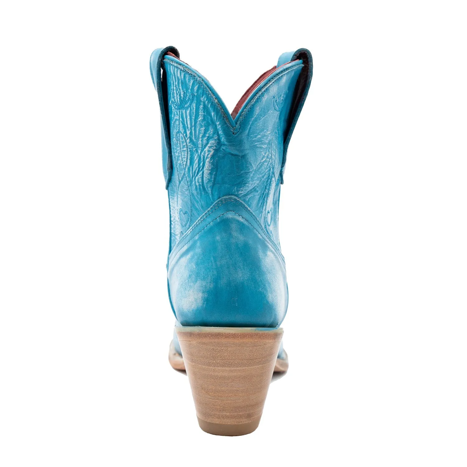 Ferrini Womens Pixie J-Toe Turquoise Leather Cowboy Boots