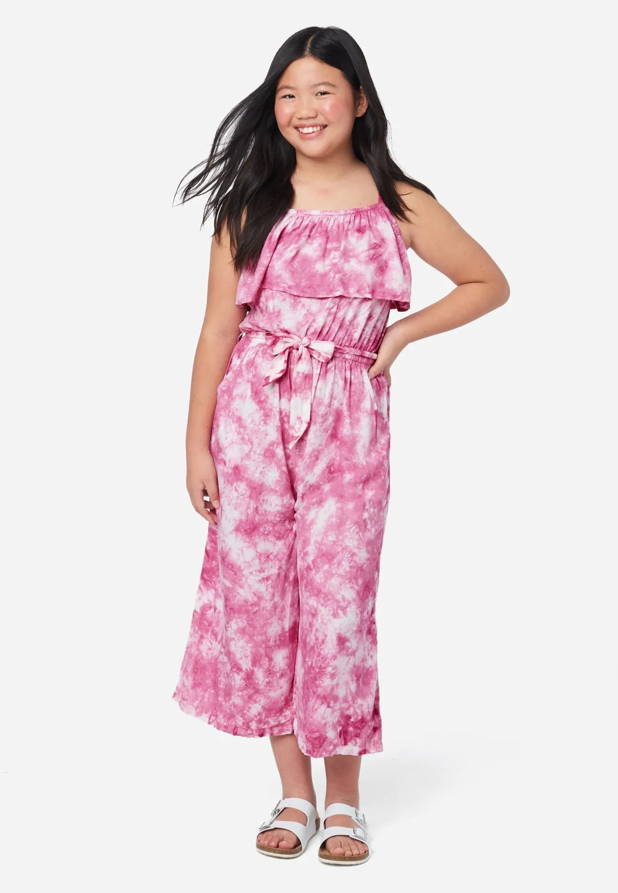 Festival Fuchsia Tie-Dye Jumpsuit