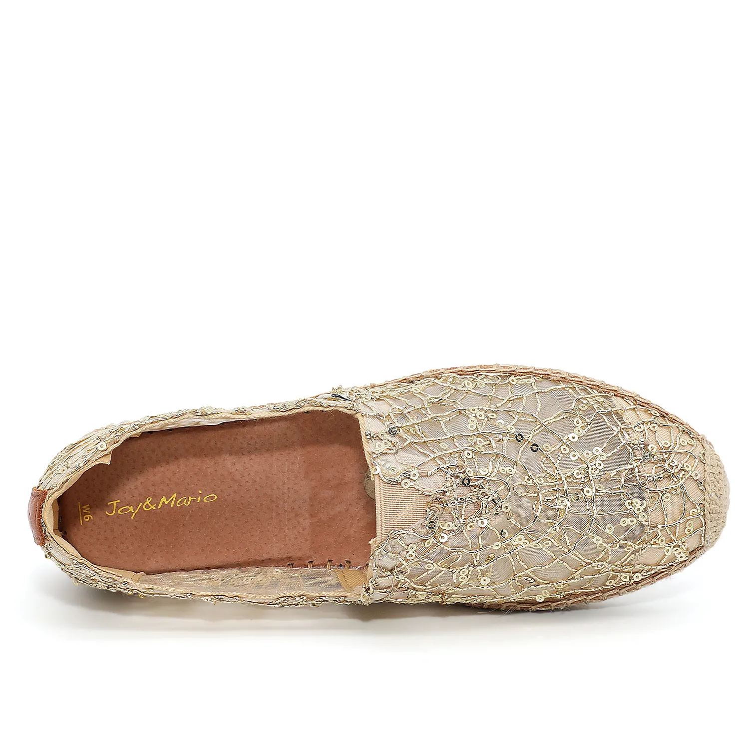 Handmade Women’s Slip-On Espadrille Mesh Loafers Flats-A01070W