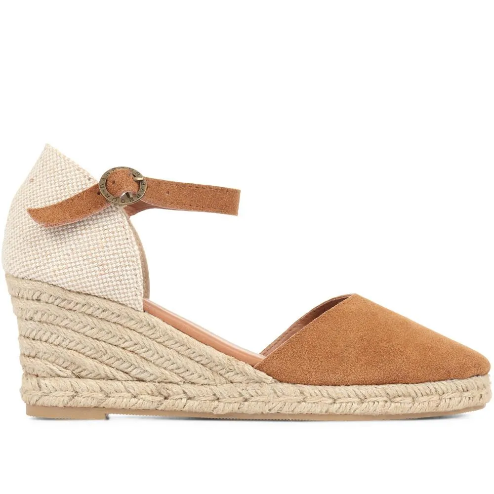 Heidi Suede Espadrille Wedge Sandals - BARBR35516 / 321 404