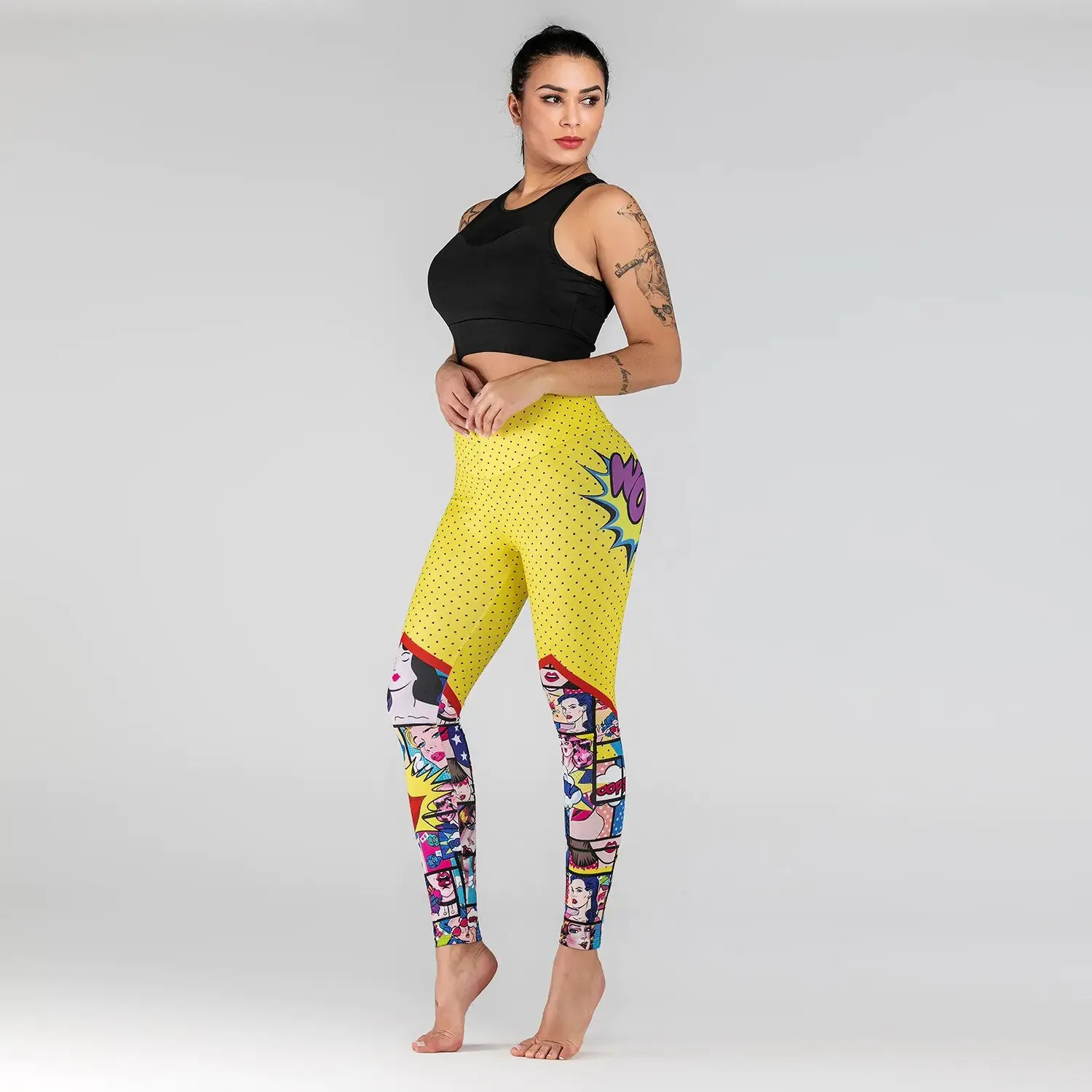 Illumino360 Printed Workout High Waist Leggings