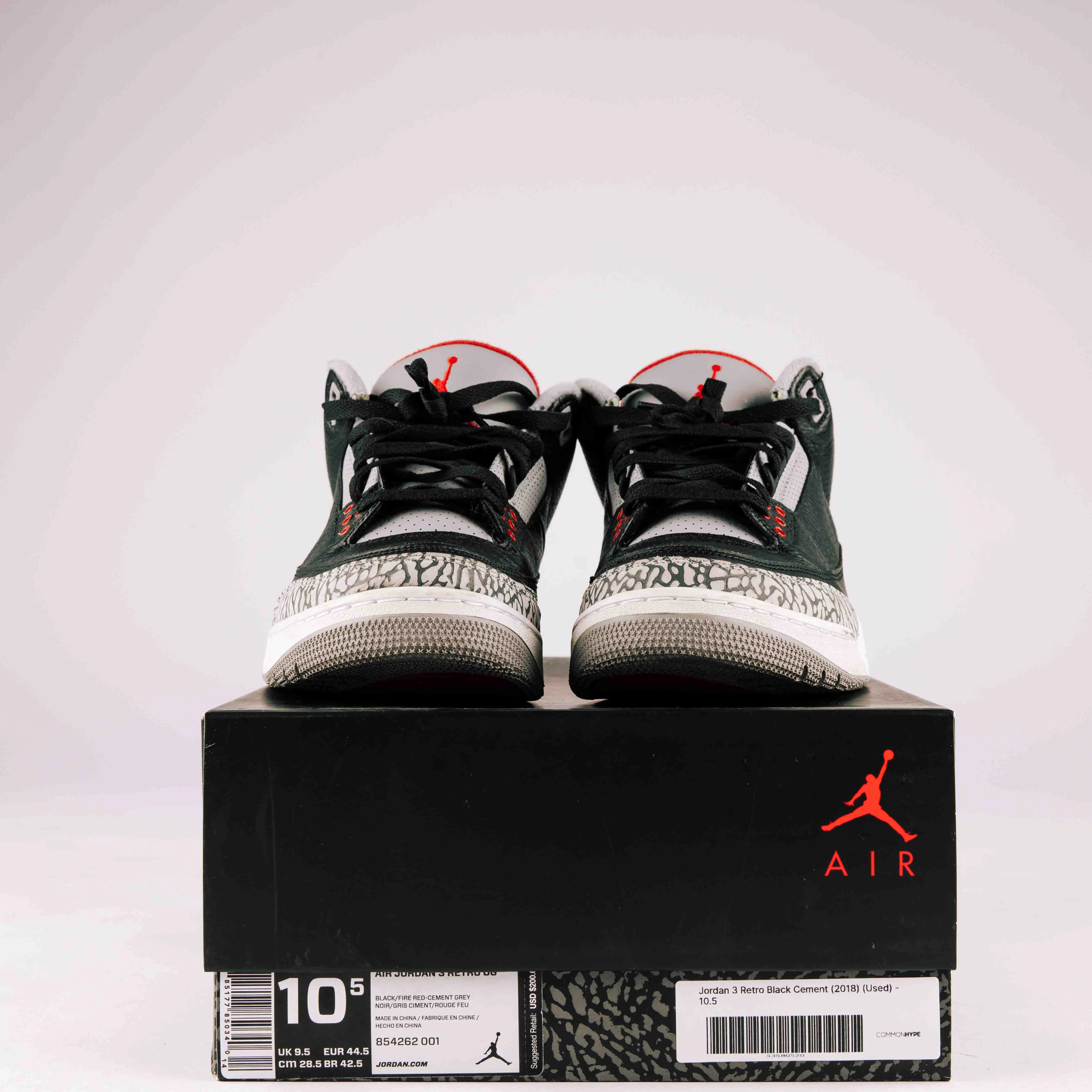 Jordan 3 Retro Black Cement (2018) - Used - 0179