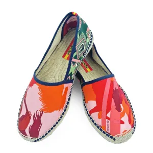 LIBRIS LUPITA Pink/Green Classic Espadrilles