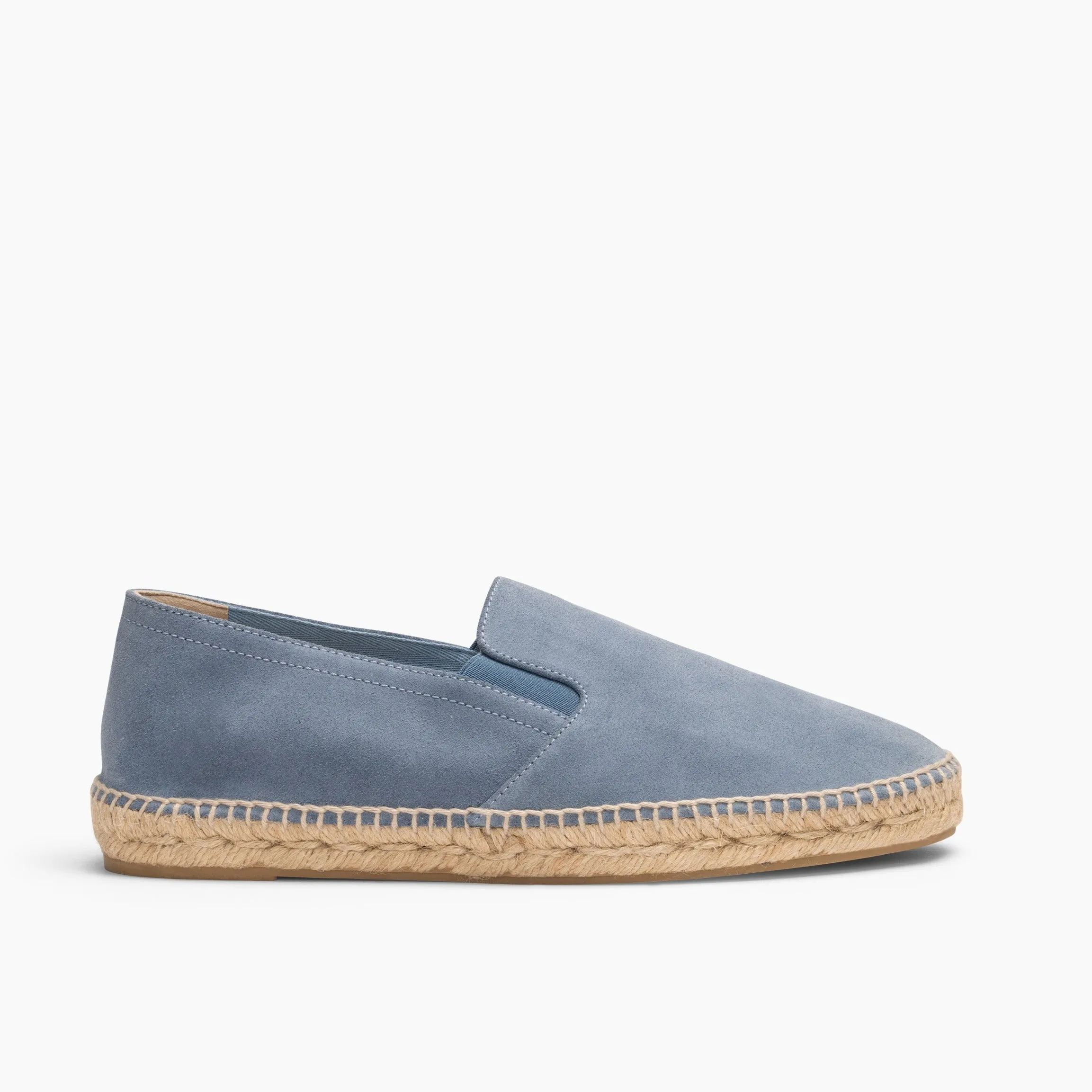 Luxury Men's Espadrilles Jonathan Genuine Suede Blue