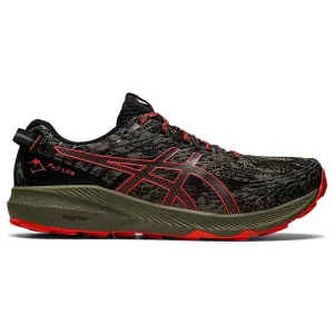 Men's Asics Fuji Lite 3, Mantle Green/Cherry Tomato, 10.5 D Medium