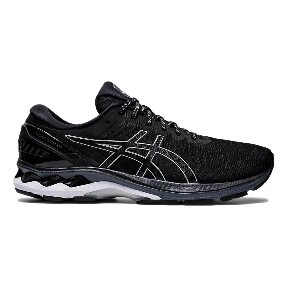 Men's Asics Gel-Kayano 27, Black/Pure Silver, 8.5 D Medium