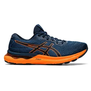 Men's Asics Gel-Nimbus 24, French Blue/Shocking Orange, 11.5 D Medium