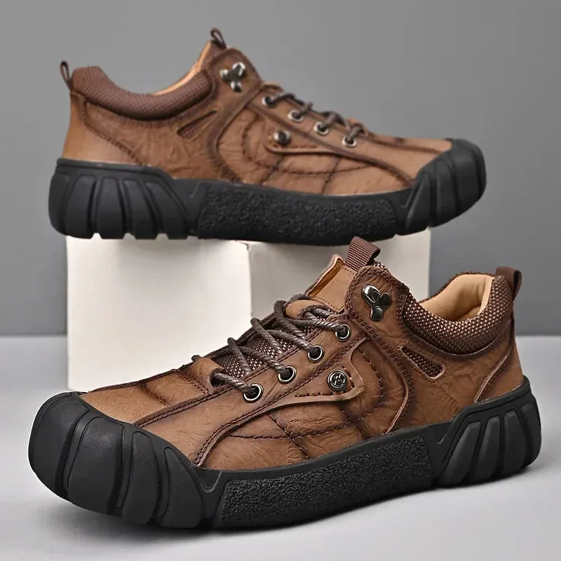 Men's Casual Shoes - Leather Sneakers - Outdoor Footwear  - TSS339