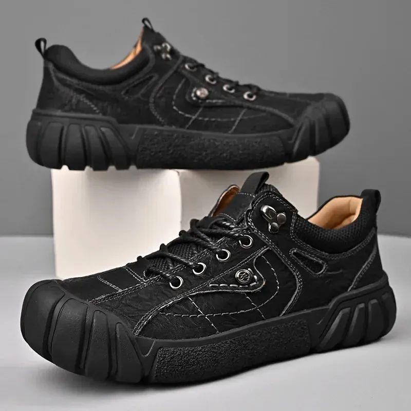 Men's Casual Shoes - Leather Sneakers - Outdoor Footwear  - TSS339