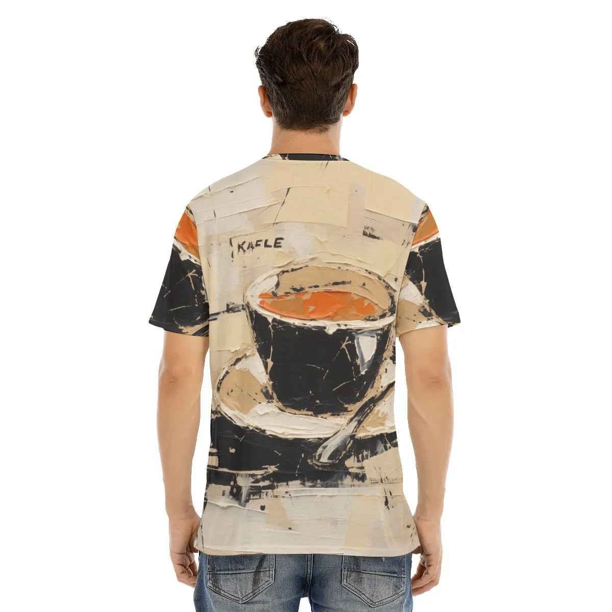 Men's Short Sleeve T-shirt With Button Closure #y211