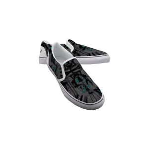 Men's Slip On Sneakers themed barber print6