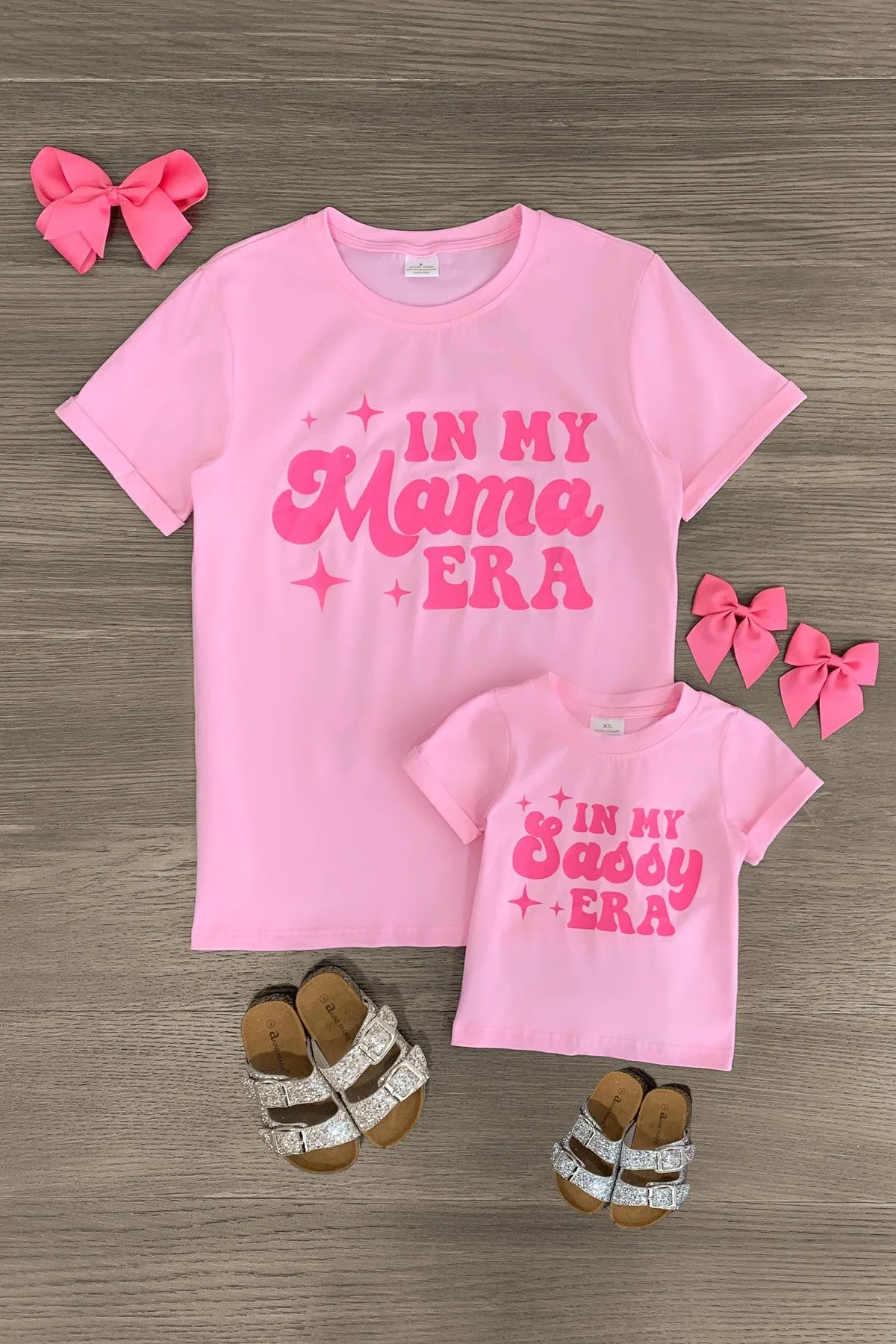 Mom & Me - "In My Mama & Sassy Era" Pink Top