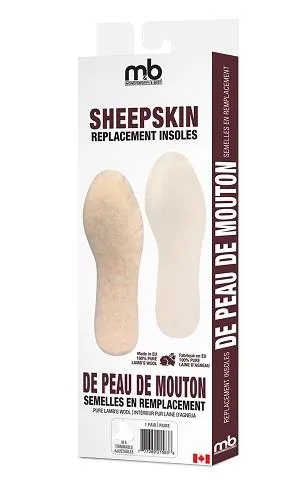 Moneysworth & Best Sheepskin Insoles - Men's 9