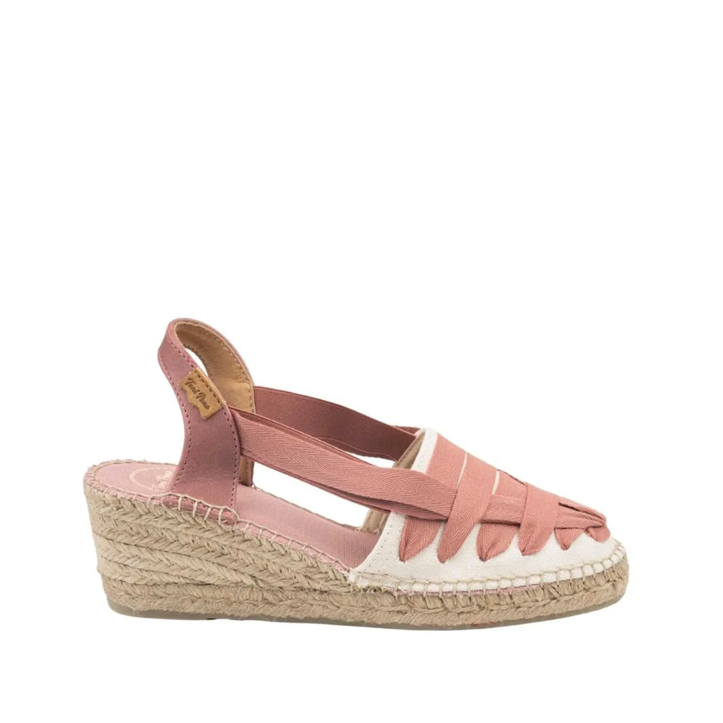 Multicolor Cotton Blend Wedge Espadrille for Women - Tracy-CU