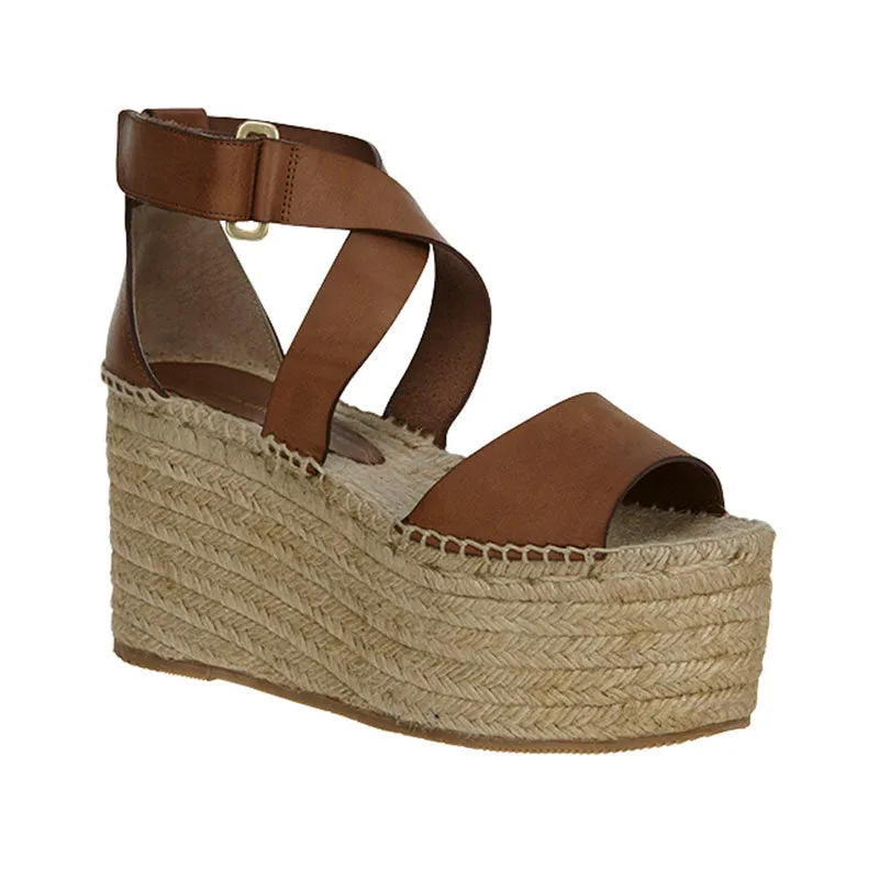 Nara Platform Espadrille Tan - LAST PAIR - Size 41