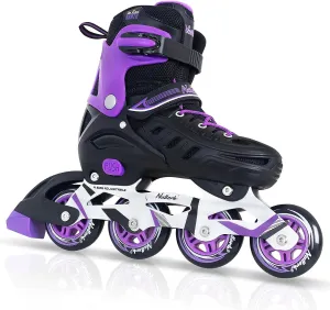 Nattork Adjustable Inline Skates For Kids & Adults - Purple