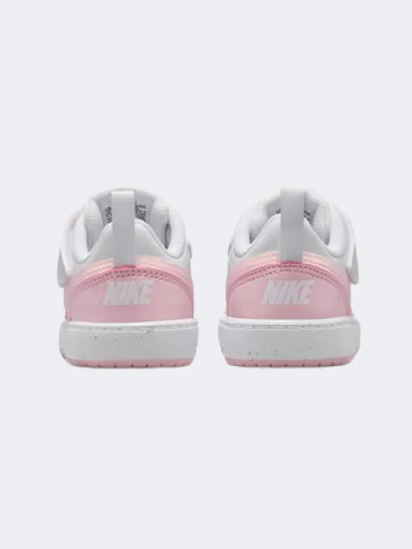 Nike Court Borough Recraft Infant-Boys Lifestyle Shoes White/Pink Foam