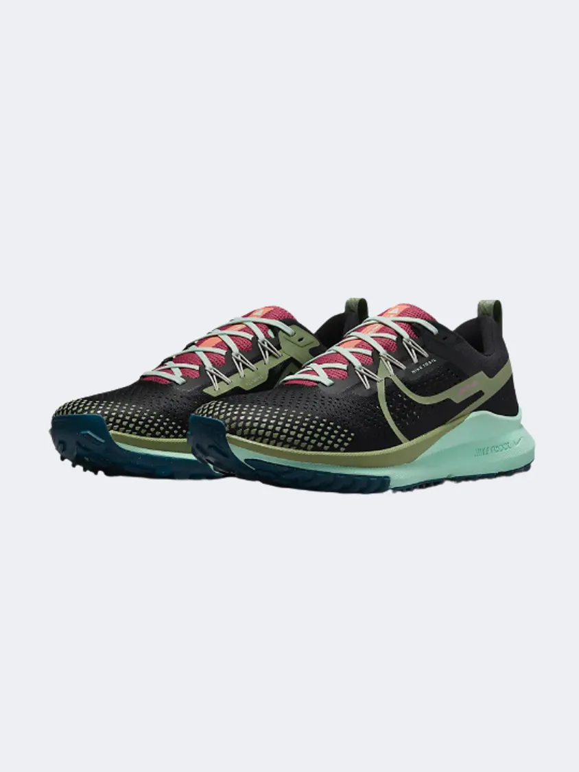 Nike React Pegasus Trail 4 Men Running Shoes Black/Multi