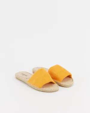 Pantolette Plage Frottee orange | Espadrij