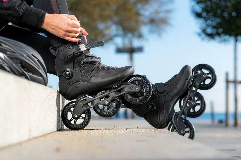 🔥Powerslide Swell Triple Black 110 Trinity Skates