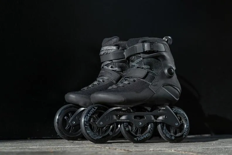 🔥Powerslide Swell Triple Black 110 Trinity Skates